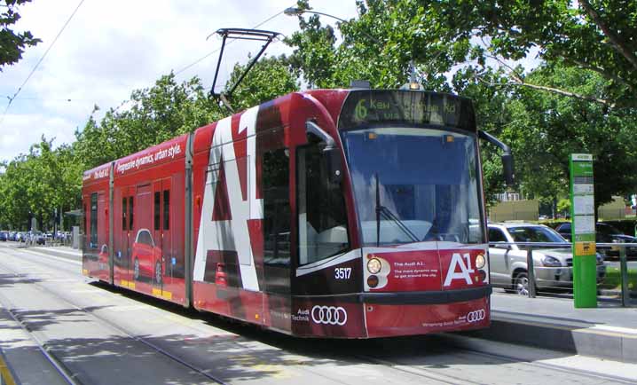 Yarra Trams Audi A1 Combino 3517